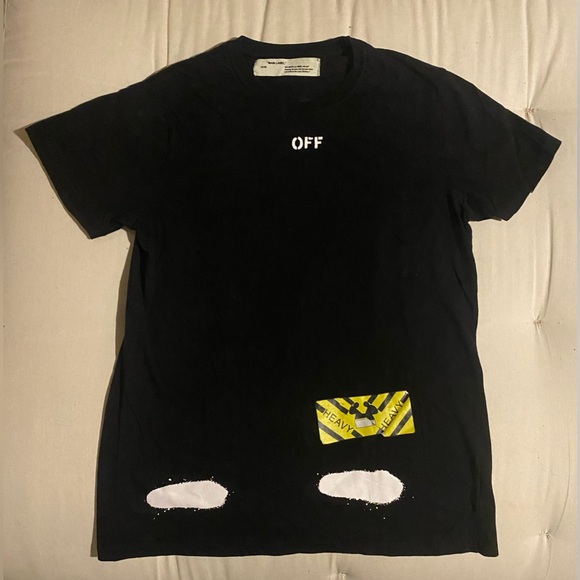 Off White Virgil Abloh 2013 Spray Diagonals T Shirt Sz XS - Picture 1 of 5